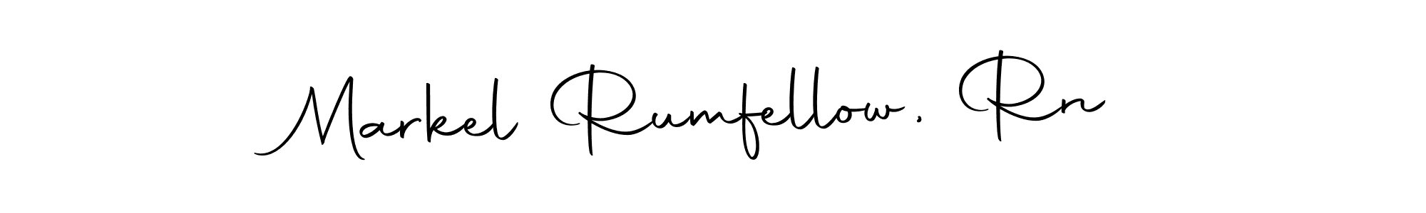 Markel Rumfellow, Rn stylish signature style. Best Handwritten Sign (Autography-DOLnW) for my name. Handwritten Signature Collection Ideas for my name Markel Rumfellow, Rn. Markel Rumfellow, Rn signature style 10 images and pictures png