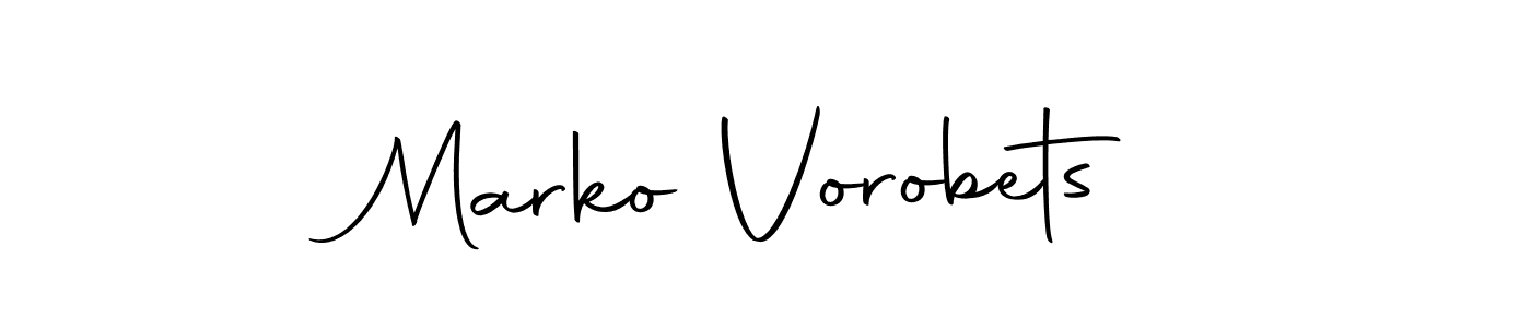 It looks lik you need a new signature style for name Marko Vorobets. Design unique handwritten (Autography-DOLnW) signature with our free signature maker in just a few clicks. Marko Vorobets signature style 10 images and pictures png