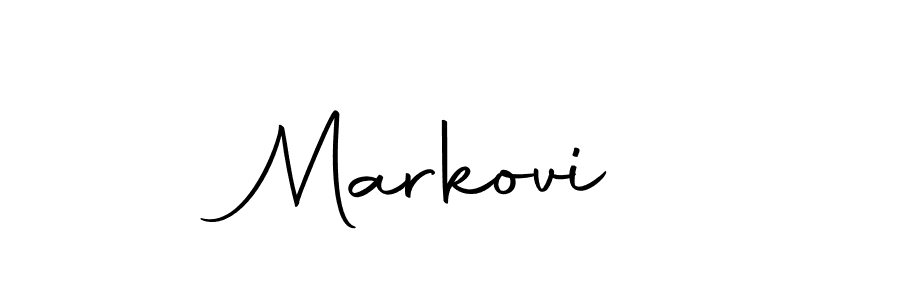 Make a beautiful signature design for name MarkoviĆ. With this signature (Autography-DOLnW) style, you can create a handwritten signature for free. MarkoviĆ signature style 10 images and pictures png