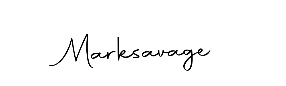 Design your own signature with our free online signature maker. With this signature software, you can create a handwritten (Autography-DOLnW) signature for name Marksavage. Marksavage signature style 10 images and pictures png