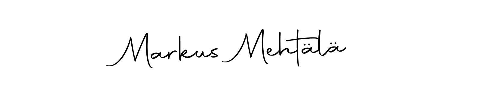 Markus Mehtälä stylish signature style. Best Handwritten Sign (Autography-DOLnW) for my name. Handwritten Signature Collection Ideas for my name Markus Mehtälä. Markus Mehtälä signature style 10 images and pictures png