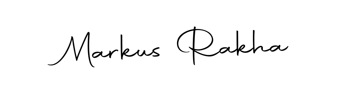 How to make Markus Rakha name signature. Use Autography-DOLnW style for creating short signs online. This is the latest handwritten sign. Markus Rakha signature style 10 images and pictures png