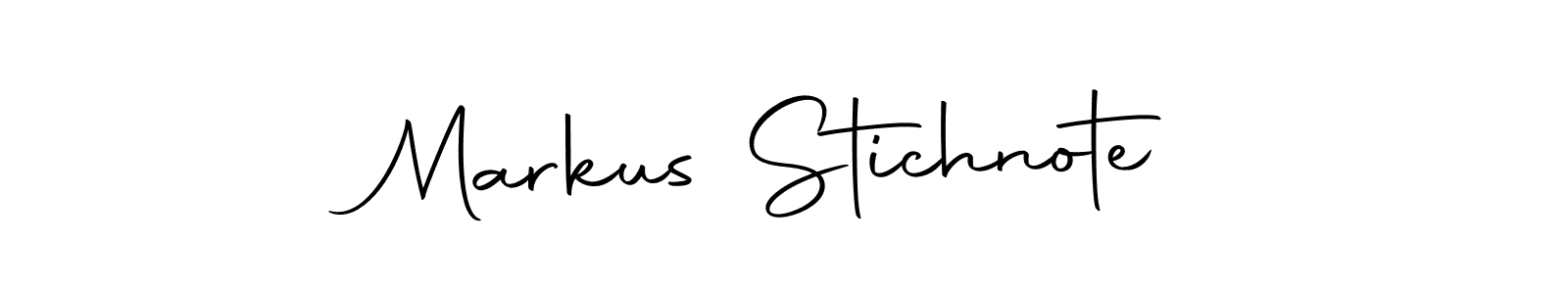 Use a signature maker to create a handwritten signature online. With this signature software, you can design (Autography-DOLnW) your own signature for name Markus Stichnote. Markus Stichnote signature style 10 images and pictures png