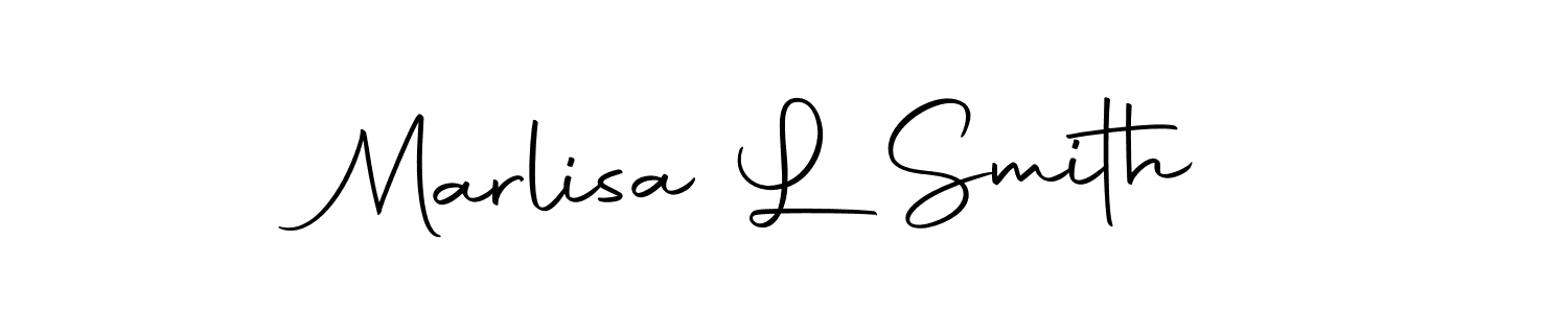 Marlisa L Smith stylish signature style. Best Handwritten Sign (Autography-DOLnW) for my name. Handwritten Signature Collection Ideas for my name Marlisa L Smith. Marlisa L Smith signature style 10 images and pictures png