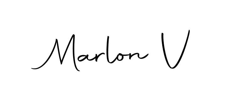 if you are searching for the best signature style for your name Marlon V. so please give up your signature search. here we have designed multiple signature styles  using Autography-DOLnW. Marlon V signature style 10 images and pictures png