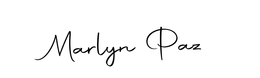 Use a signature maker to create a handwritten signature online. With this signature software, you can design (Autography-DOLnW) your own signature for name Marlyn Paz. Marlyn Paz signature style 10 images and pictures png