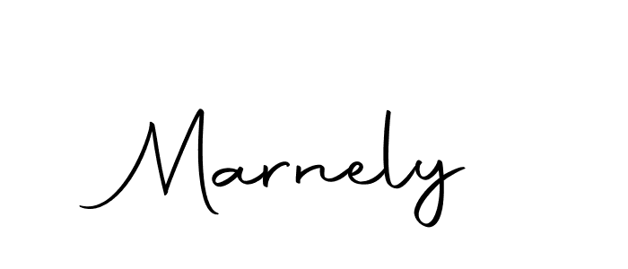 Create a beautiful signature design for name Marnely. With this signature (Autography-DOLnW) fonts, you can make a handwritten signature for free. Marnely signature style 10 images and pictures png