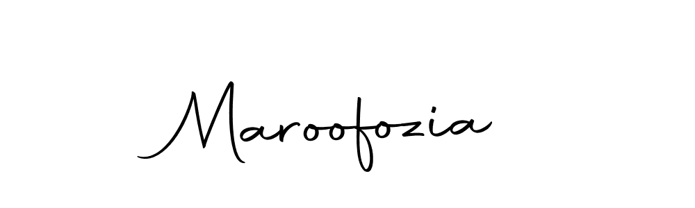 Make a beautiful signature design for name Maroofozia. With this signature (Autography-DOLnW) style, you can create a handwritten signature for free. Maroofozia signature style 10 images and pictures png