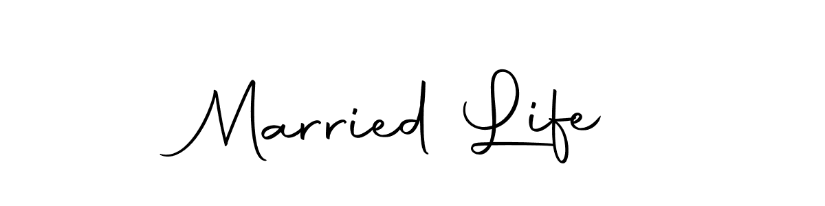 Make a beautiful signature design for name Married Life. With this signature (Autography-DOLnW) style, you can create a handwritten signature for free. Married Life signature style 10 images and pictures png