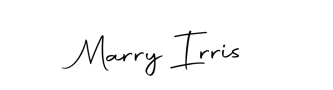 Make a beautiful signature design for name Marry Irris. With this signature (Autography-DOLnW) style, you can create a handwritten signature for free. Marry Irris signature style 10 images and pictures png