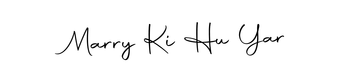 Make a beautiful signature design for name Marry Ki Hu Yar. With this signature (Autography-DOLnW) style, you can create a handwritten signature for free. Marry Ki Hu Yar signature style 10 images and pictures png