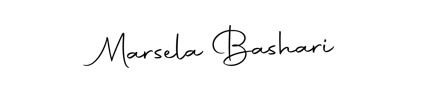 Design your own signature with our free online signature maker. With this signature software, you can create a handwritten (Autography-DOLnW) signature for name Marsela Bashari. Marsela Bashari signature style 10 images and pictures png