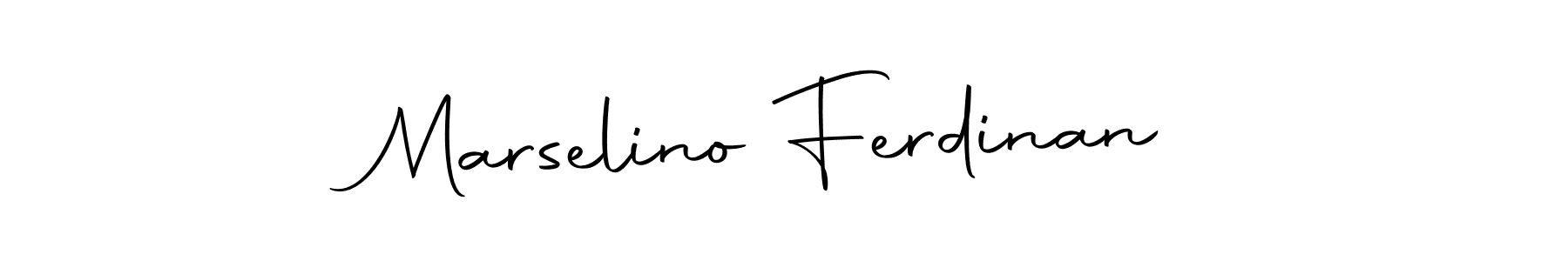 Make a beautiful signature design for name Marselino Ferdinan. With this signature (Autography-DOLnW) style, you can create a handwritten signature for free. Marselino Ferdinan signature style 10 images and pictures png
