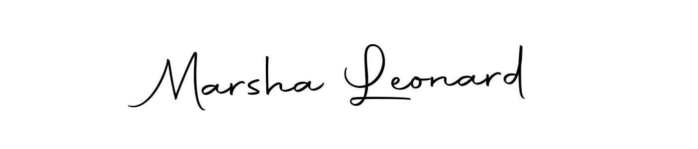 Also we have Marsha Leonard name is the best signature style. Create professional handwritten signature collection using Autography-DOLnW autograph style. Marsha Leonard signature style 10 images and pictures png