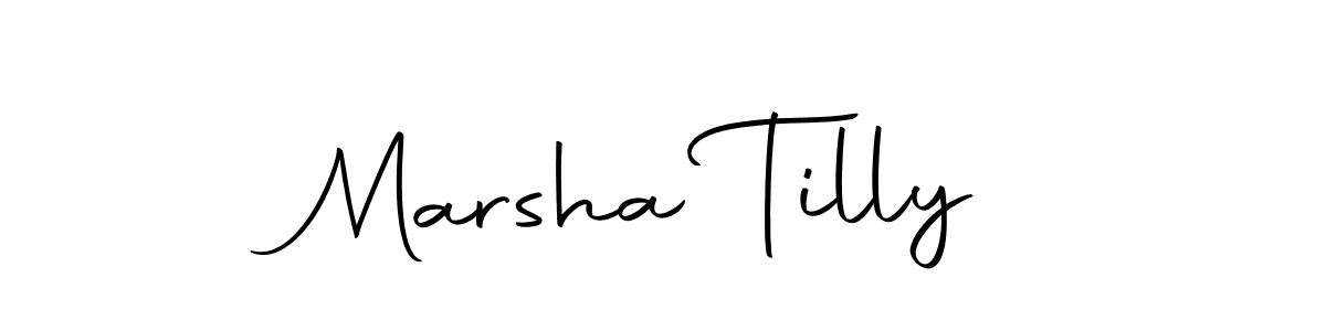 Make a beautiful signature design for name Marsha Tilly. With this signature (Autography-DOLnW) style, you can create a handwritten signature for free. Marsha Tilly signature style 10 images and pictures png