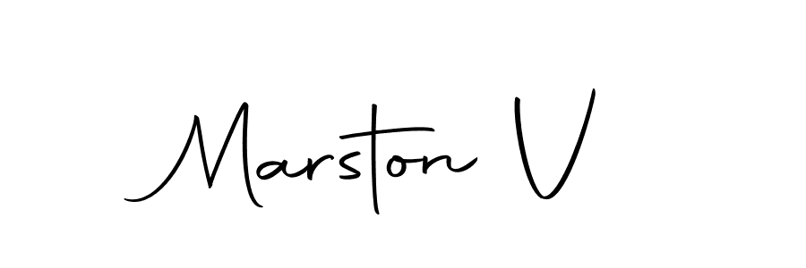 You should practise on your own different ways (Autography-DOLnW) to write your name (Marston V) in signature. don't let someone else do it for you. Marston V signature style 10 images and pictures png