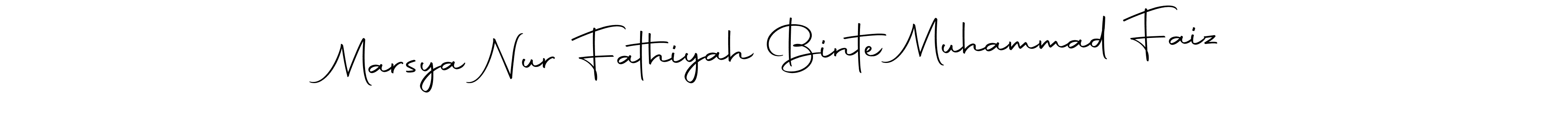 Check out images of Autograph of Marsya Nur Fathiyah Binte Muhammad Faiz name. Actor Marsya Nur Fathiyah Binte Muhammad Faiz Signature Style. Autography-DOLnW is a professional sign style online. Marsya Nur Fathiyah Binte Muhammad Faiz signature style 10 images and pictures png