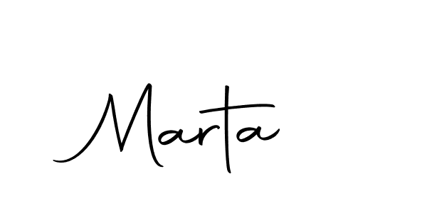 You should practise on your own different ways (Autography-DOLnW) to write your name (Marta ) in signature. don't let someone else do it for you. Marta  signature style 10 images and pictures png