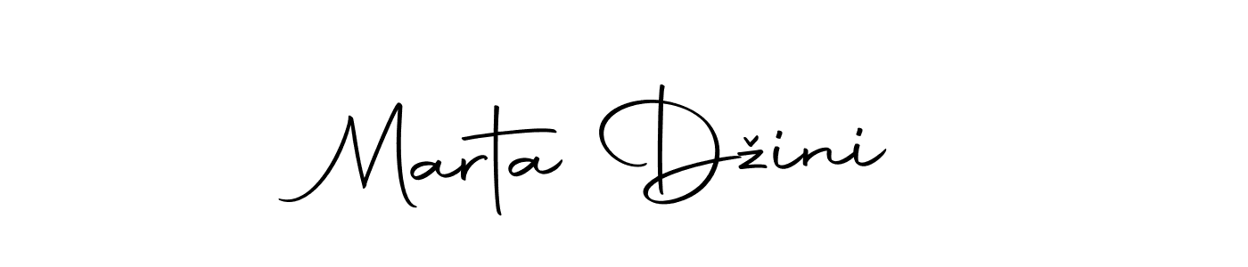 Create a beautiful signature design for name Marta Džinić. With this signature (Autography-DOLnW) fonts, you can make a handwritten signature for free. Marta Džinić signature style 10 images and pictures png