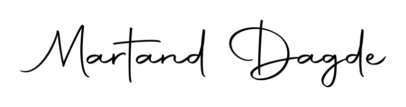 Design your own signature with our free online signature maker. With this signature software, you can create a handwritten (Autography-DOLnW) signature for name Martand Dagde. Martand Dagde signature style 10 images and pictures png