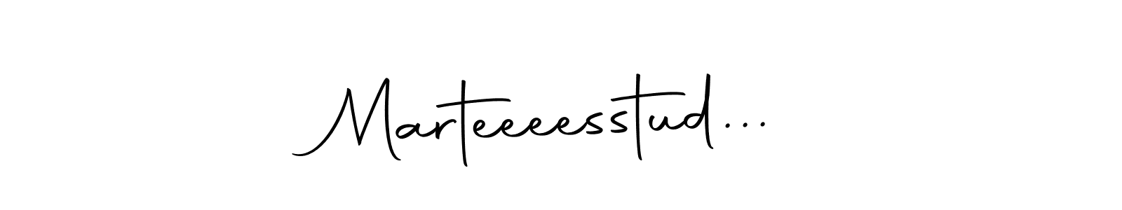 Design your own signature with our free online signature maker. With this signature software, you can create a handwritten (Autography-DOLnW) signature for name Marteeeesstud.... Marteeeesstud... signature style 10 images and pictures png