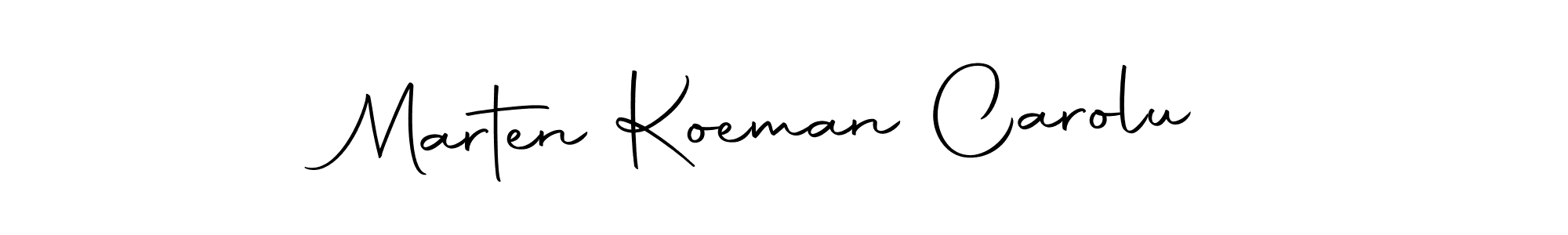 Make a beautiful signature design for name Marten Koeman Carolu. With this signature (Autography-DOLnW) style, you can create a handwritten signature for free. Marten Koeman Carolu signature style 10 images and pictures png