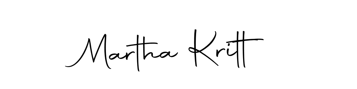 Create a beautiful signature design for name Martha Kritt. With this signature (Autography-DOLnW) fonts, you can make a handwritten signature for free. Martha Kritt signature style 10 images and pictures png