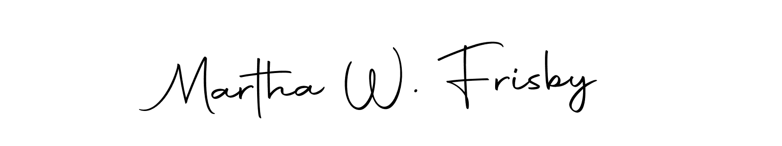 You can use this online signature creator to create a handwritten signature for the name Martha W. Frisby. This is the best online autograph maker. Martha W. Frisby signature style 10 images and pictures png