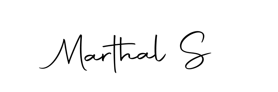 How to make Marthal S name signature. Use Autography-DOLnW style for creating short signs online. This is the latest handwritten sign. Marthal S signature style 10 images and pictures png