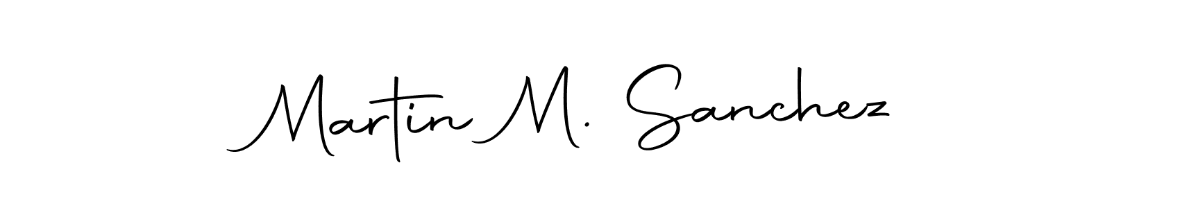 Make a beautiful signature design for name Martin M. Sanchez. With this signature (Autography-DOLnW) style, you can create a handwritten signature for free. Martin M. Sanchez signature style 10 images and pictures png