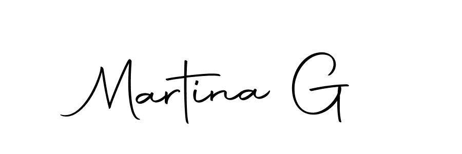 Design your own signature with our free online signature maker. With this signature software, you can create a handwritten (Autography-DOLnW) signature for name Martina G. Martina G signature style 10 images and pictures png