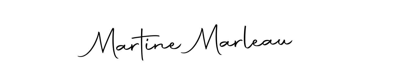 Create a beautiful signature design for name Martine Marleau. With this signature (Autography-DOLnW) fonts, you can make a handwritten signature for free. Martine Marleau signature style 10 images and pictures png