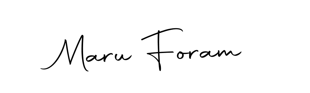 Use a signature maker to create a handwritten signature online. With this signature software, you can design (Autography-DOLnW) your own signature for name Maru Foram. Maru Foram signature style 10 images and pictures png