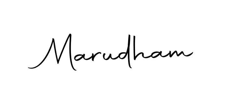 Design your own signature with our free online signature maker. With this signature software, you can create a handwritten (Autography-DOLnW) signature for name Marudham. Marudham signature style 10 images and pictures png
