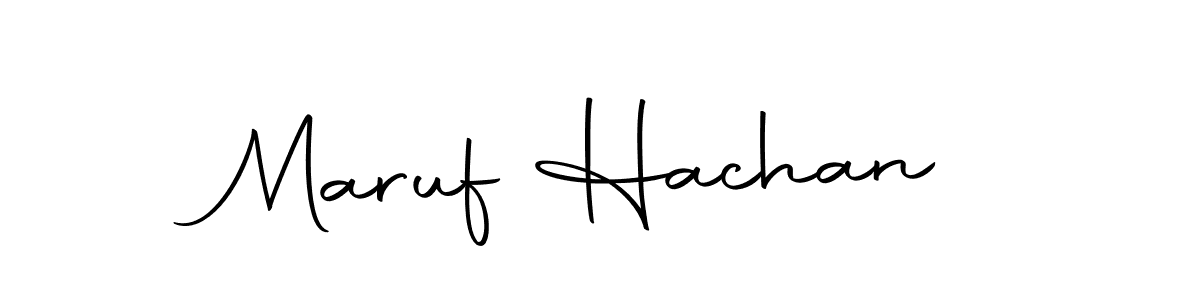 How to make Maruf Hachan name signature. Use Autography-DOLnW style for creating short signs online. This is the latest handwritten sign. Maruf Hachan signature style 10 images and pictures png