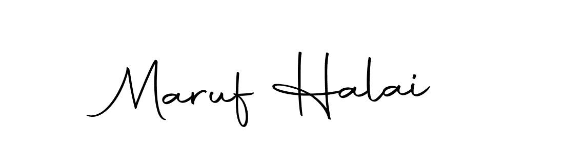 You should practise on your own different ways (Autography-DOLnW) to write your name (Maruf Halai) in signature. don't let someone else do it for you. Maruf Halai signature style 10 images and pictures png