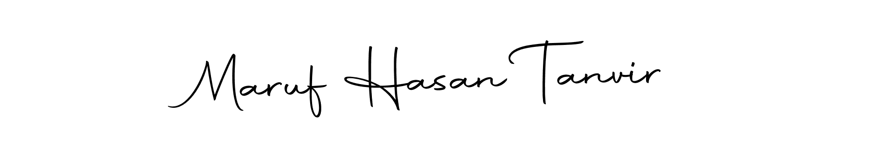 Create a beautiful signature design for name Maruf Hasan Tanvir. With this signature (Autography-DOLnW) fonts, you can make a handwritten signature for free. Maruf Hasan Tanvir signature style 10 images and pictures png