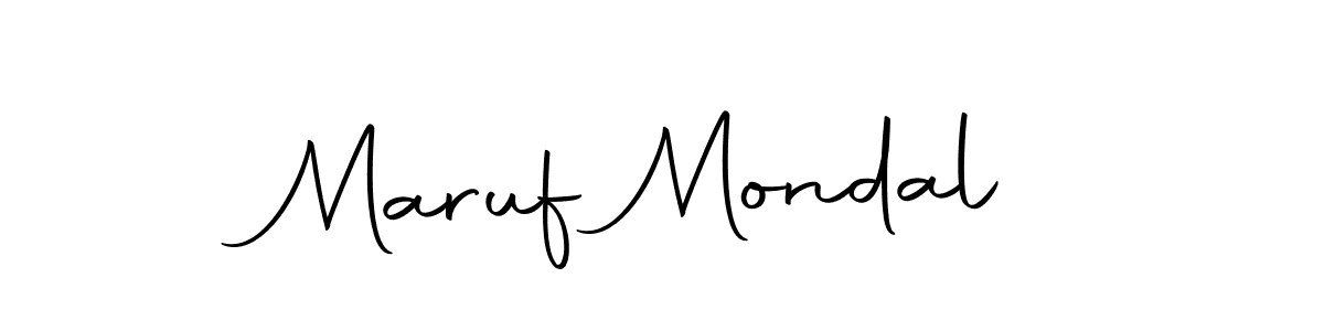 Create a beautiful signature design for name Maruf Mondal. With this signature (Autography-DOLnW) fonts, you can make a handwritten signature for free. Maruf Mondal signature style 10 images and pictures png