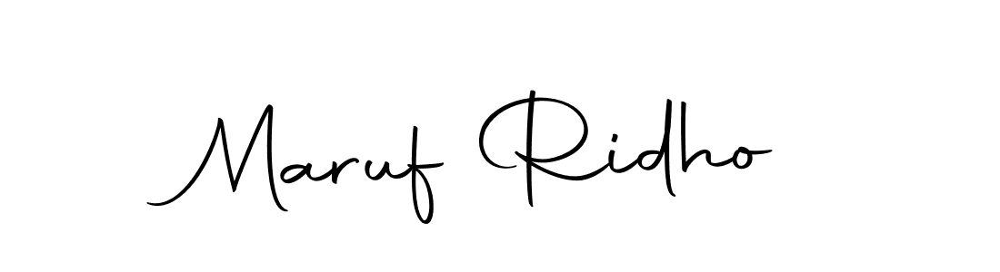 Make a beautiful signature design for name Maruf Ridho. Use this online signature maker to create a handwritten signature for free. Maruf Ridho signature style 10 images and pictures png