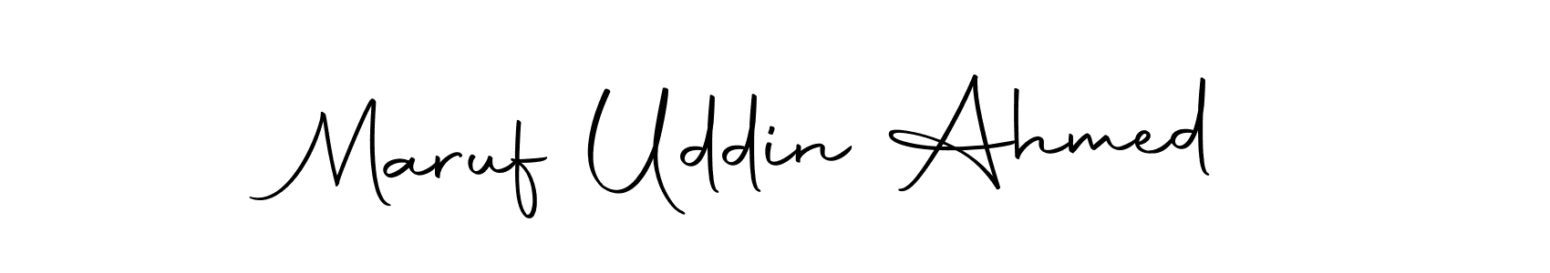 Design your own signature with our free online signature maker. With this signature software, you can create a handwritten (Autography-DOLnW) signature for name Maruf Uddin Ahmed. Maruf Uddin Ahmed signature style 10 images and pictures png