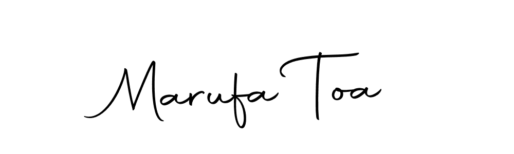 How to make Marufa Toa signature? Autography-DOLnW is a professional autograph style. Create handwritten signature for Marufa Toa name. Marufa Toa signature style 10 images and pictures png