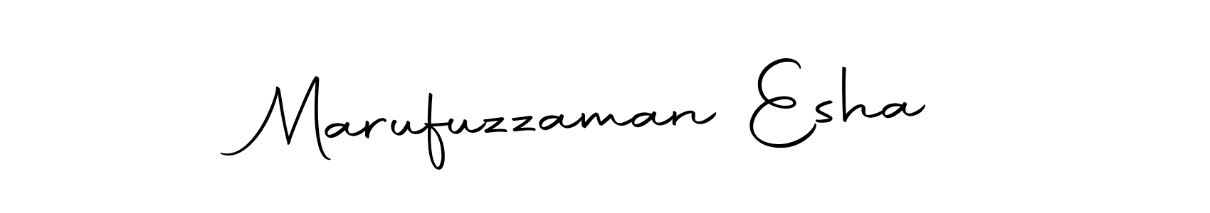 You should practise on your own different ways (Autography-DOLnW) to write your name (Marufuzzaman Esha) in signature. don't let someone else do it for you. Marufuzzaman Esha signature style 10 images and pictures png