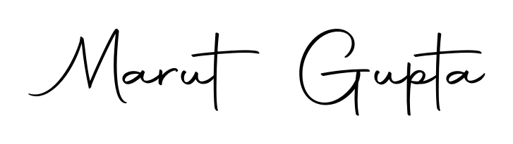 Download transparent PNG signature for name Marut Gupta styled with Autography-DOLnW font. Ready to paste directly into PDF and Word agreements. Marut Gupta signature style 10 images and pictures png