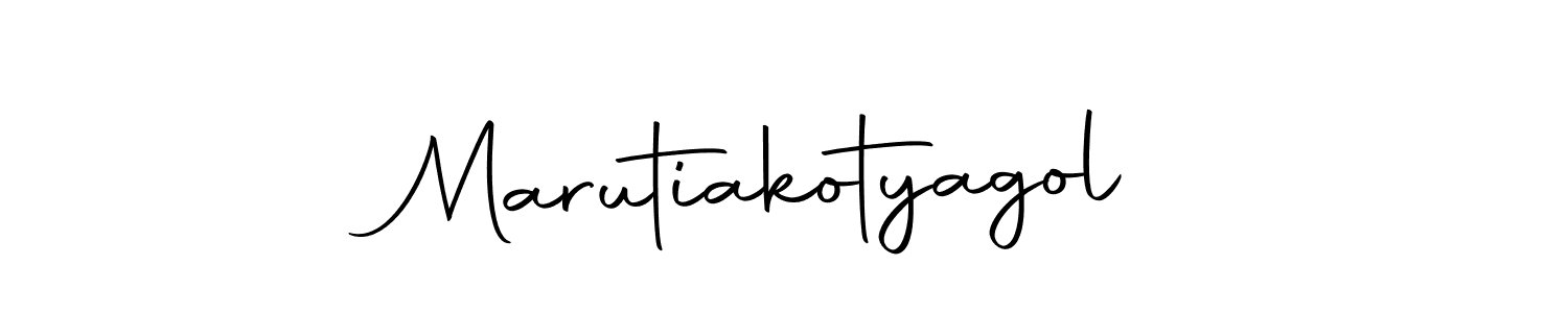 You should practise on your own different ways (Autography-DOLnW) to write your name (Marutiakotyagol) in signature. don't let someone else do it for you. Marutiakotyagol signature style 10 images and pictures png