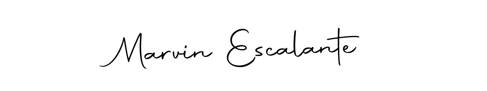 Create a beautiful signature design for name Marvin Escalante. With this signature (Autography-DOLnW) fonts, you can make a handwritten signature for free. Marvin Escalante signature style 10 images and pictures png