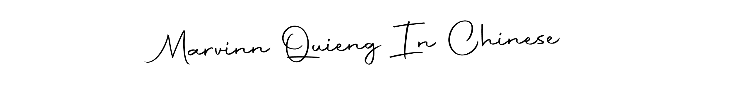 Create a beautiful signature design for name Marvinn Quieng In Chinese. With this signature (Autography-DOLnW) fonts, you can make a handwritten signature for free. Marvinn Quieng In Chinese signature style 10 images and pictures png