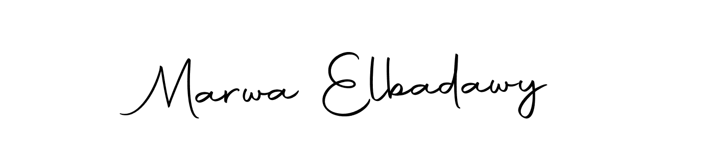 Use a signature maker to create a handwritten signature online. With this signature software, you can design (Autography-DOLnW) your own signature for name Marwa Elbadawy. Marwa Elbadawy signature style 10 images and pictures png