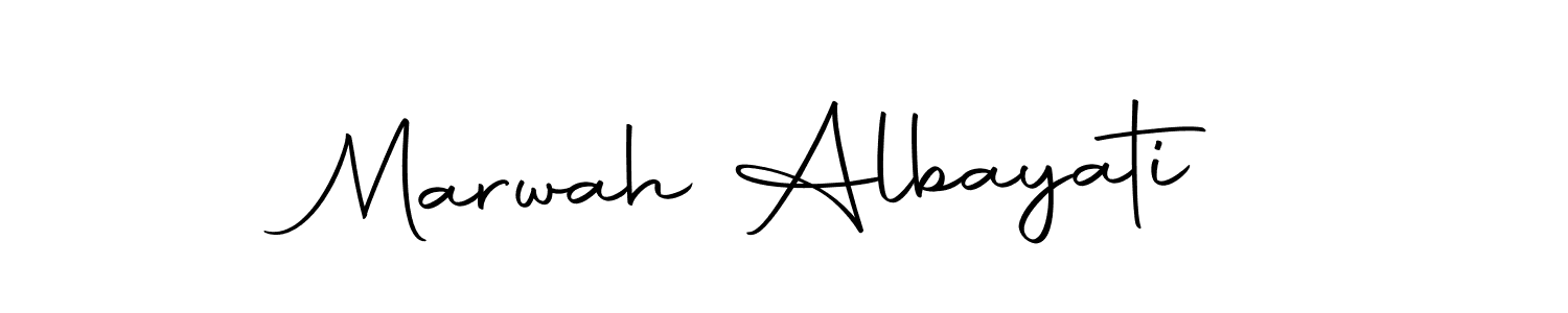 Autography-DOLnW is a professional signature style that is perfect for those who want to add a touch of class to their signature. It is also a great choice for those who want to make their signature more unique. Get Marwah Albayati name to fancy signature for free. Marwah Albayati signature style 10 images and pictures png