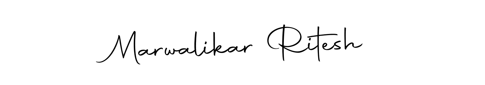 The best way (Autography-DOLnW) to make a short signature is to pick only two or three words in your name. The name Marwalikar Ritesh include a total of six letters. For converting this name. Marwalikar Ritesh signature style 10 images and pictures png