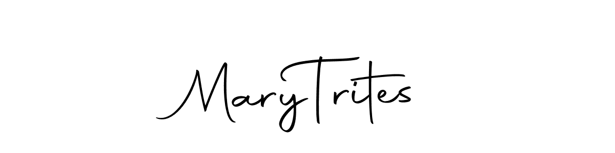 The best way (Autography-DOLnW) to make a short signature is to pick only two or three words in your name. The name Mary  Trites include a total of six letters. For converting this name. Mary  Trites signature style 10 images and pictures png